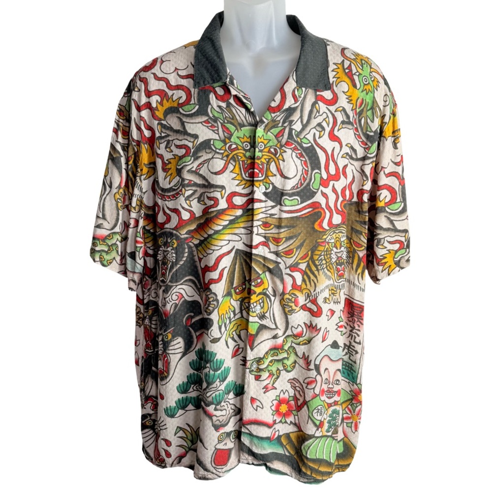 Volcom Men’s Unique Shirt Yusuke Hamamoto Graphic Art XXL